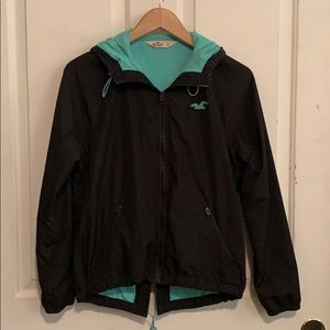 Hollister Navy windbreaker